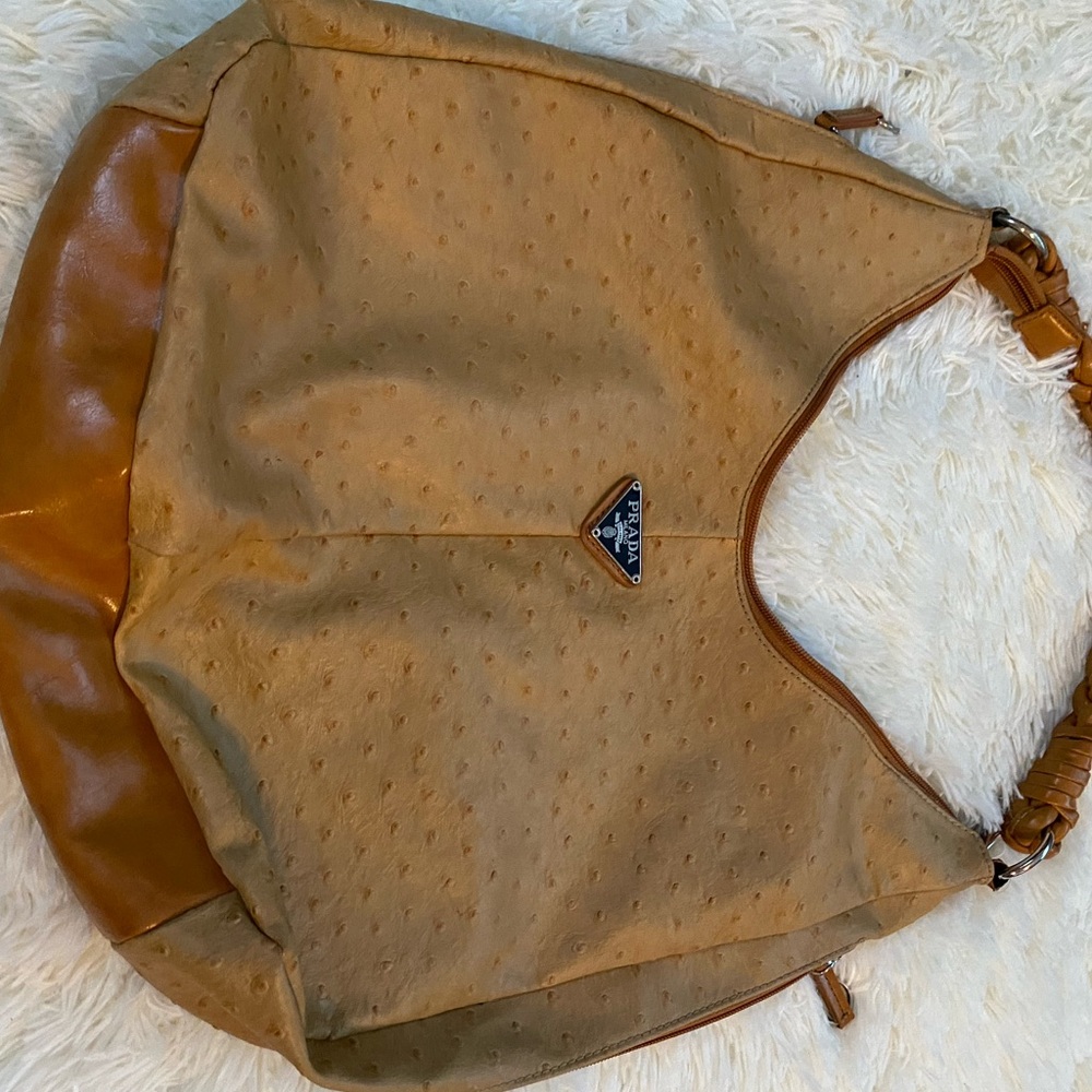 Ostrich style purse